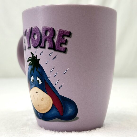 Authentic Original Disney Store Exclusive Eeyore Coffee Mug Purple 16oz - Picture 5 of 8